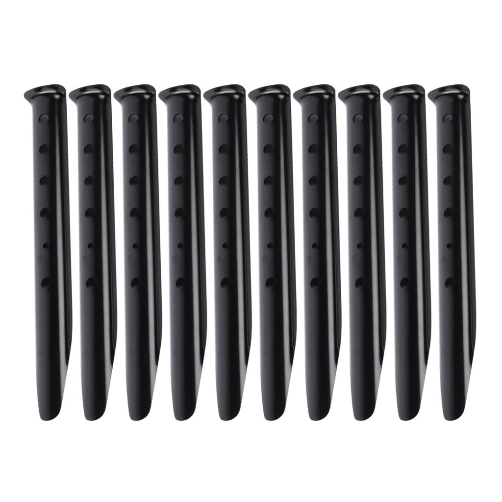 10lots Wind Resistant Stakes Portables Tent Pegs Multifunctional Beach Tent Pegs for Camping Travel and Hiking Adventure