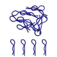 thumbnail image 1 of 10pcs Angle Body Clips Bent Springy Pins for All 1/8 1/10 1/12 Scale Model RC Car Fit 1.2mm Rod(Bright Blue), 1 of 7