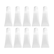 10pcs Angled Tip Cosmetic Tubes Clear Refillable 5ml/10ml Lip Balm Containers with Nozzle