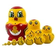 thumbnail image 1 of 10pcs Animal Pattern Wooden nesting toys Russian Nesting Dolls Matryoshka stacking dolls (Duck), 1 of 7