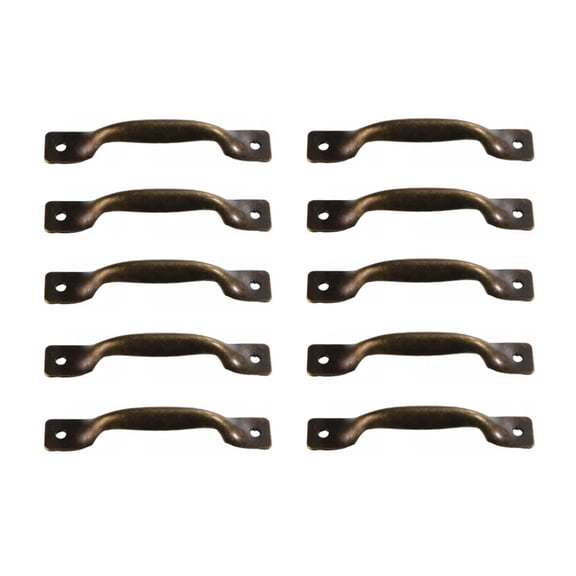 10pcs Antique Zinc Alloy Cabinet Bar Pulls 2.5" Hole Center Classic Vintage Retro Drawer Handles Cupboard Dresser Cabinet Hardware