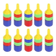10pcs Aquarium Air Stone Bubbles Diffuser for Fish Tank - High Efficiency Oxygen Aeration for Small and Large Tanks