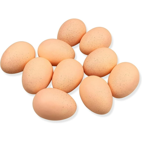 10pcs Artificial Egg Fake Food Faux Kitchen Decor Theater Prop