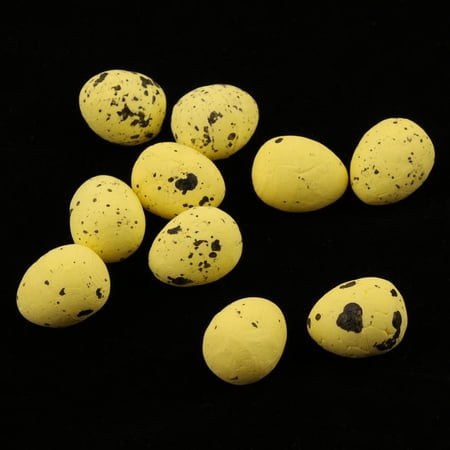 10pcs Artificial Fake Bird Eggs For Nest Easter Craft Speckled Decorative Deep