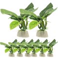 10pcs Artificial Faux Plants for Aquarium Fish Tank Decoration