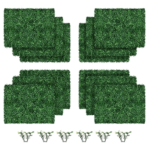 10pcs Artificial Grass Wall Panel Backdrop, Boxwood Wood Panel for Indoor Outdoor Green Wall Decor Ivy Fence Privacy