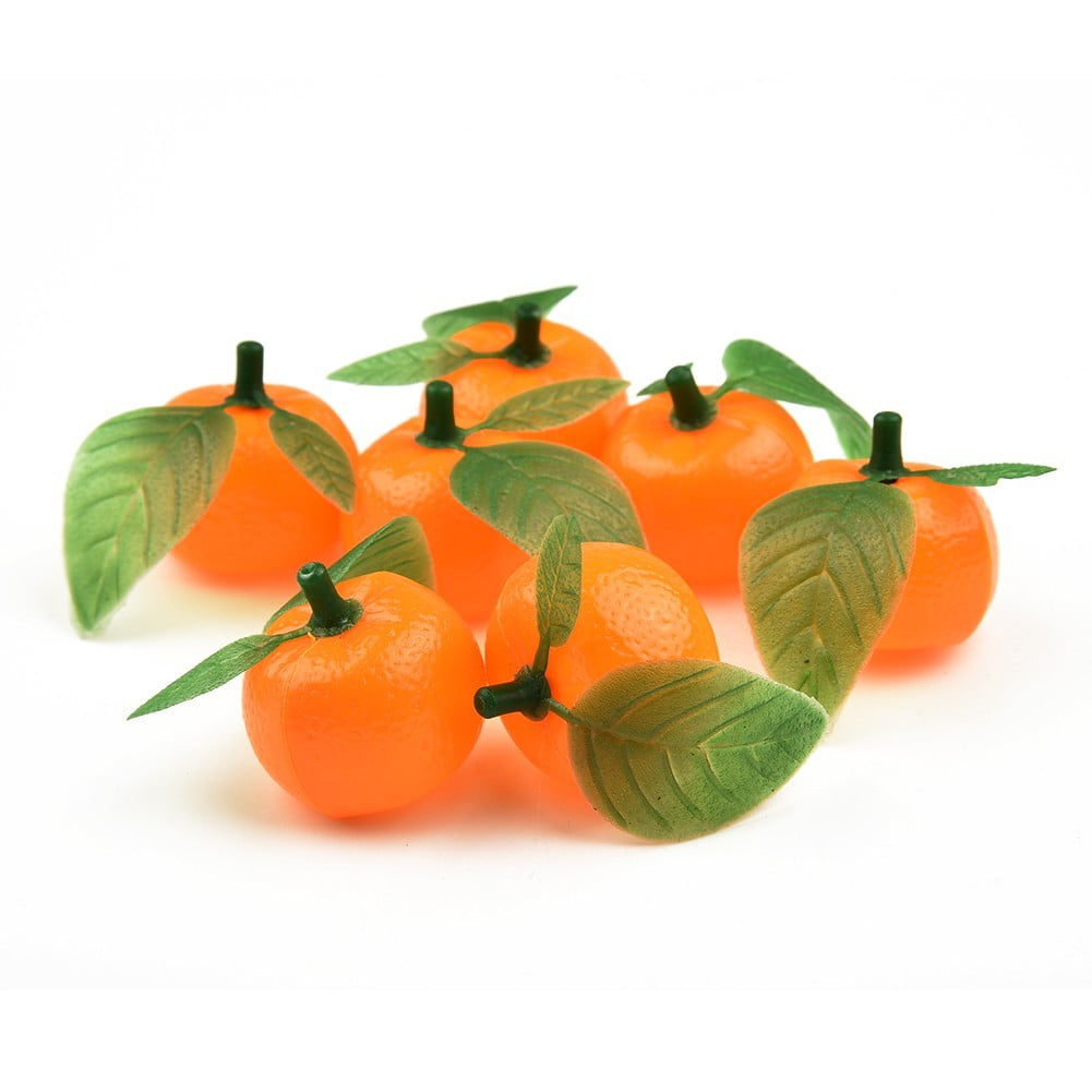 10Pcs Artificial Lifelike Simulation Orange Decorative Fake Fruit Home