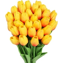 10pcs Artificial Tulip Flowers, Real Touch Fake Flowers Bulk for Mothers Day Home Office Centerpiece Indoor Outdoors Spring Easter Decorations