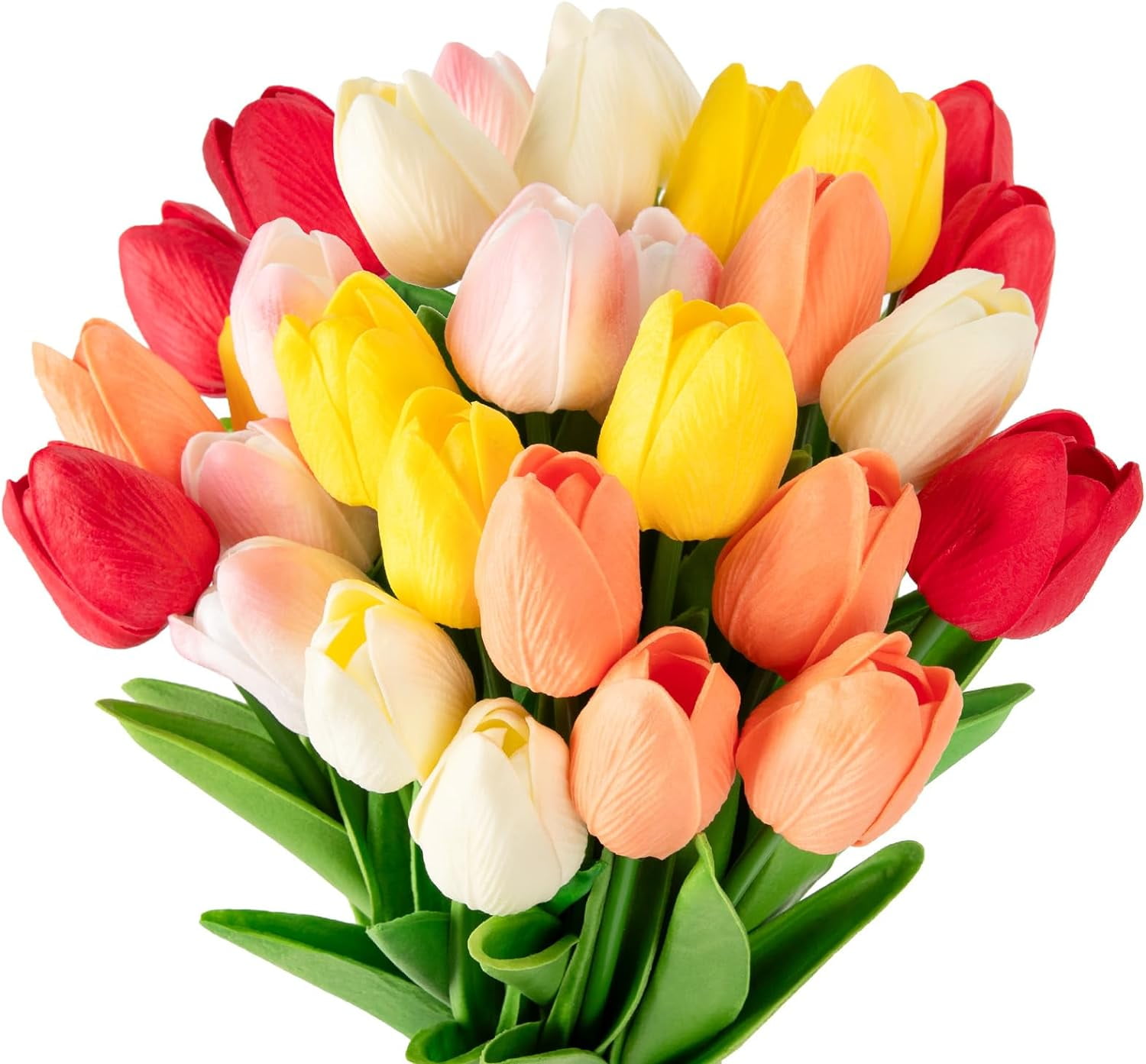 10pcs Artificial Tulip Flowers, Real Touch Pink Tulips, Fake Tulips for Bouquet Arrangements Table Centerpieces Home Indoor Outdoor Summer Decorations