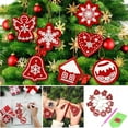 10pcs As One Set DIY Christmas Small Cards With Beads Christmas Tree