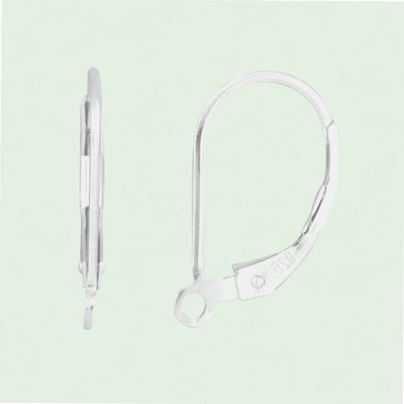 10pcs Authentic 925 Sterling Silver Hypoallergenic Lever Earring Hooks Closed Loop Earwire connectors for Earwire Making SS97-1