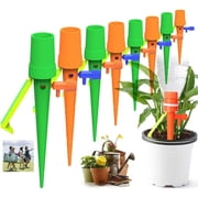 10pcs Automatic Plant Watering Devices, Universal Self Watering Spikes with Slow Release Control Valve Switch System Suitable for All Bottles