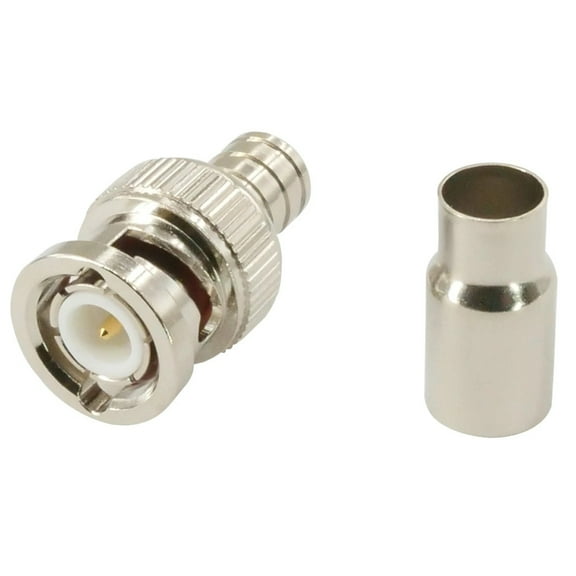 10PK BNC Male to F Female CCTV Camera Coax Coaxial Cable Connector VB-1923