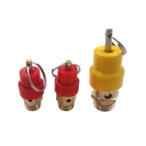 10pcs BSP 8kg Air Compressor Safety Relief Valve Pressure Release Regulator For Pressure Piping/Vessels 1/8" 1/4'' 3/8" 1/2"