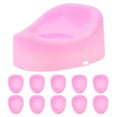 thumbnail image 1 of 10pcs Mini Doll Potty Toilet Set for Dollhouse, Realistic Bathroom Furniture and Accessories for Dollhouse Decor, 1 of 6