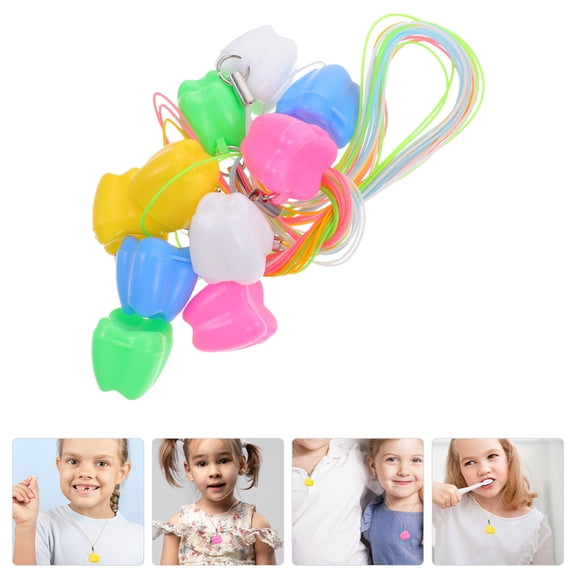 10pcs Baby Tooth Boxes Teeth Keepsake Box Infant Tooth Saver Kids Tooth Case