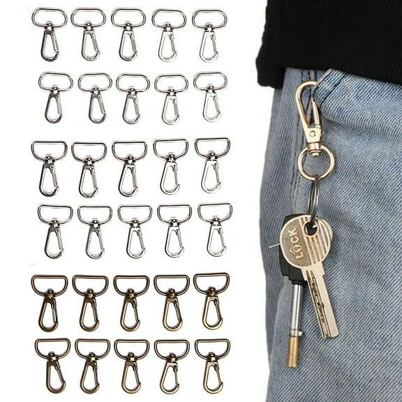 10pcs Bags Strap Metal Lobster Buckles for Handbag Keychain Hook DIY Accessory