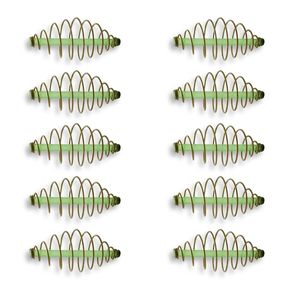 10pcs Baits Thrower Feeder Coil Inline Methods Feeder Fishing Spring Feeder Fishing Equipment Tool Fishing Tackle