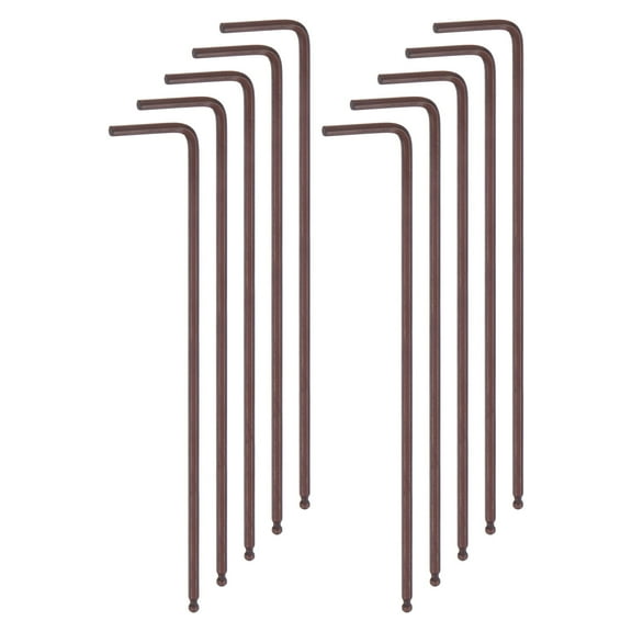 10pcs Ball End Hex Key Wrench 2mm L-Shape Extra Long Arm Metric Wrenches, Red