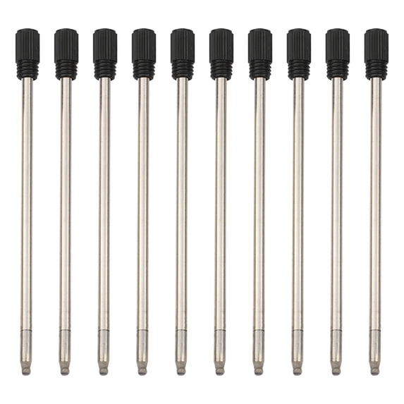 10pcs Ballpoint Metal D1 Refill for Multifunction Pen Black 7CM