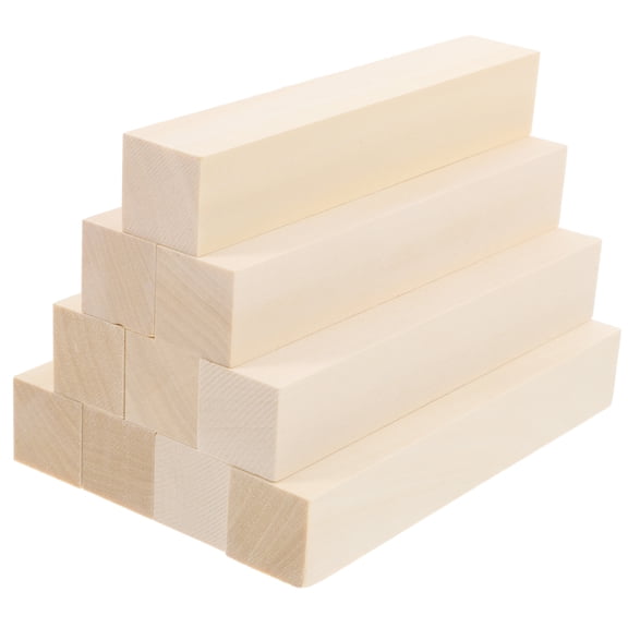 ETHZZLE 10-Pack Rectangular Beige Carving Blocks for Crafts, Projects, 4.9 x 1 x 1 Inches