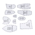 thumbnail image 1 of 10pcs Bear Template Ruler Set DIY Acrylic Quilting Tools Reusable Bear Sewing Template Set 12inch, 1 of 15