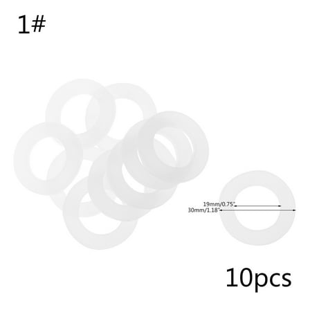 10pcs Bellows Pipe Seal Rings Hose Washers Water Silicone Gasket 1/2" 3/4" 1"