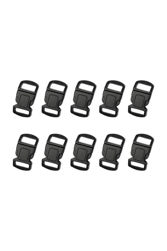 10pcs Black Buckle Clips For Securing Belt and Supplies for Home and School Settings Do It Yourself
