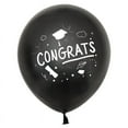 thumbnail image 1 of 10pcs Black Congrats 12" Latex Balloon for Celebratory Events, 1 of 1
