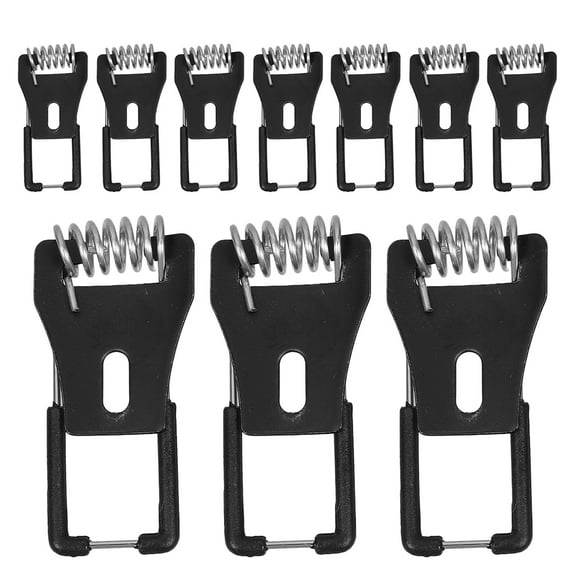 10pcs Black Durable Spring Clips for Recessed Lighting Secure Fit Versatile Compatibility Easy