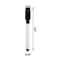 10pcs Black Magnetic Dry Erase Markers,Black Markers,Thin Black Dry Erase Markers,With Eraser Cap,Small Dry Erase Markers Fine Point Tip Whiteboard Markers For Teachers Office Supplies