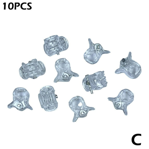 10pcs Black Mini Hair Clips Small Hair Claw Hair Clamps 1.5cm Plastic Hair Clip P8P8