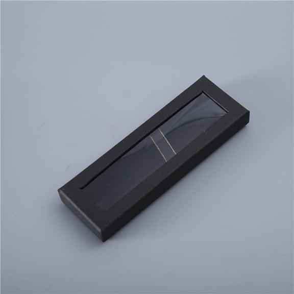 10pcs Black Pen Packing Case With Clear Lid For Pen Display Decorative Wrapping Boxes Pen Organizer Box For Birthday Party Favors Small Pen Cases