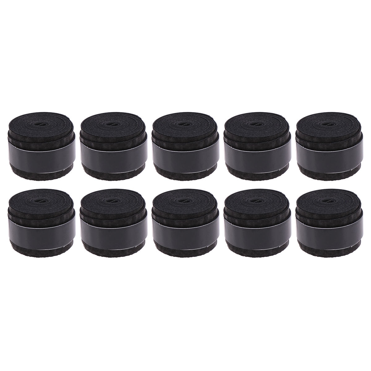 10pcs Black Racket Grip Anti Perforated Super Absorbent Tennis Squash