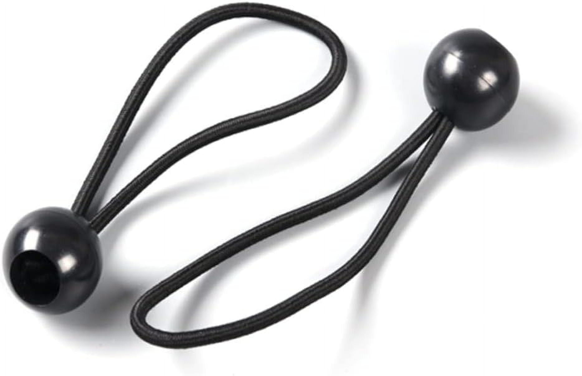 10pcs Black Tarp Tent for Camping Plastic Tarp Reusable Bungees Bungee