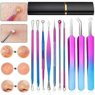 HaimiLiya Pimple Popper Tool Kit-4 Pcs Acne Needle Tools Set