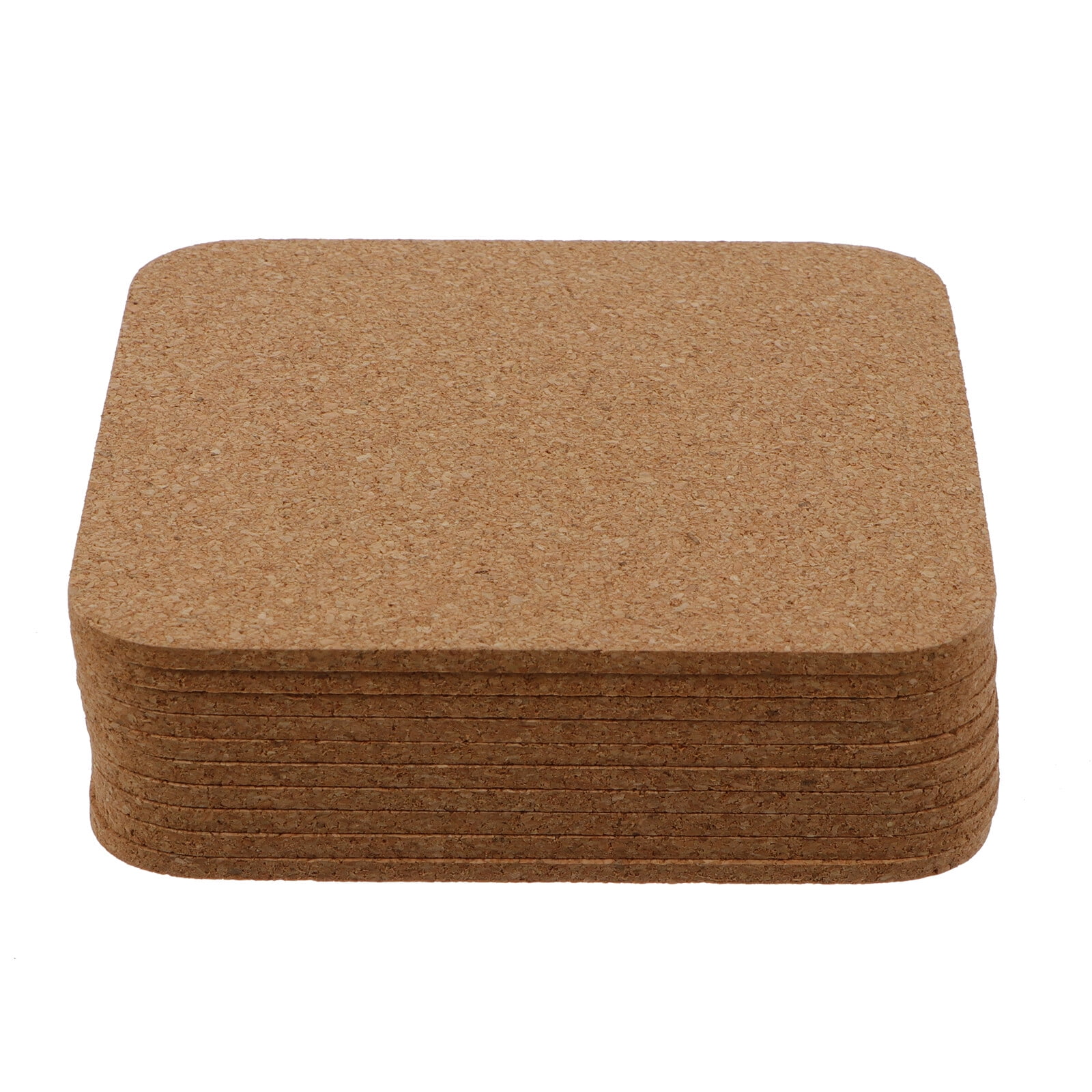 10pcs Blank Cork Coasters Square Cup Mat Heat Insulation Coasters for