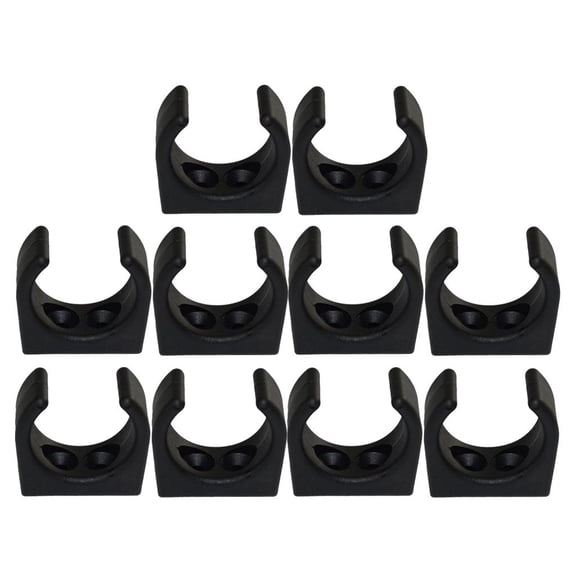 10pcs Boat Clips Holder Paddle Pole Holder Light Storage Bracket Black