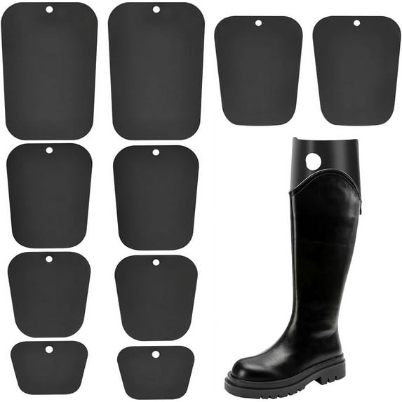 10pcs Boot Shaper Support Rack 5 Style Reusable Tall Boot Shaper Stands Preveting Shoe from Deformation Great Support Boot Inserts Shape Holders for Women Men Knee High Tall Boots Black DIY