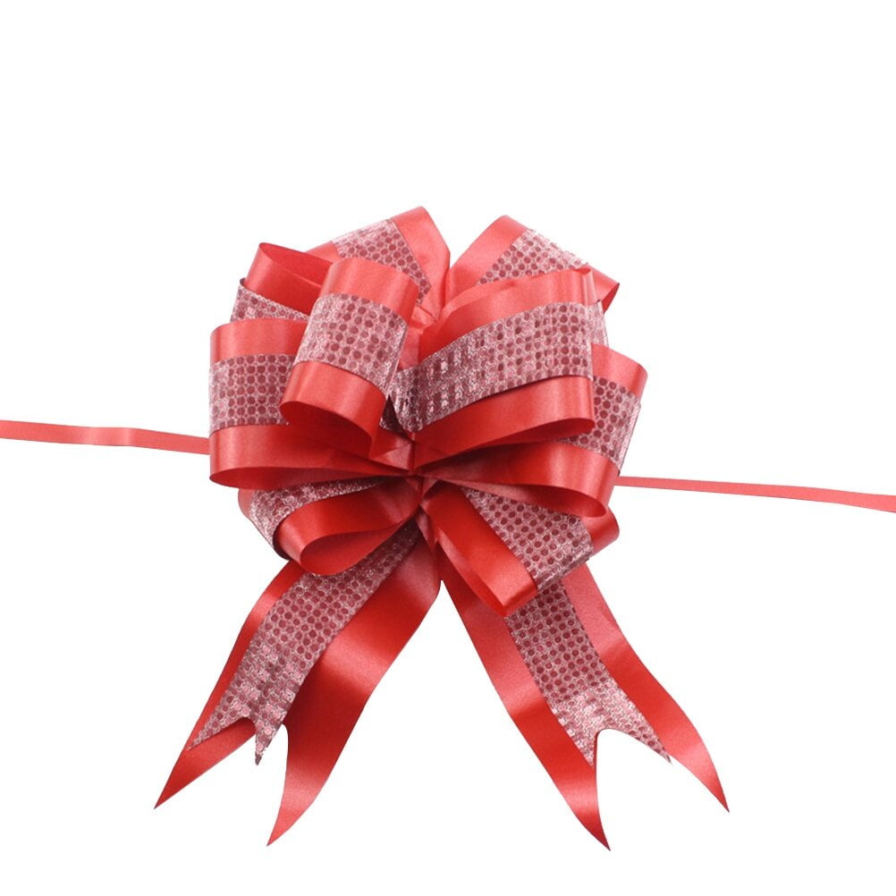 VILLCASE 4pcs Snow Gauze Belt Red Ribbon Hair Bow Ribbon Satin  Ribbon Present Packing Ribbon Bow Making Ribbon Ribbons for Flower Bouquets  DIY Gift Ribbon Mesh Nylon Packing Supplies : Health