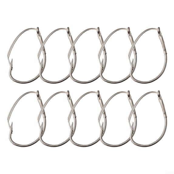 10pcs/Box High Carbon Steel Wacky Rig Hooks Weedless Barbed Fishig Wide Gap Hook
