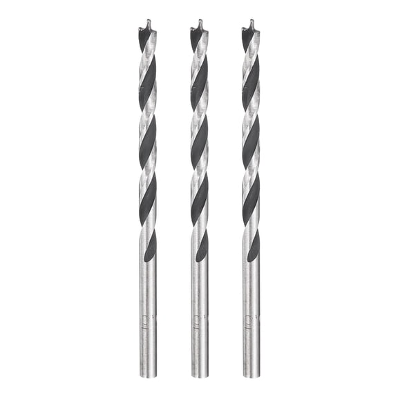 Uxcell Brad Point Drill Bits Precise Cutting with Brad Point Tip for Woods 3.5mm(9/64") 3Pcs