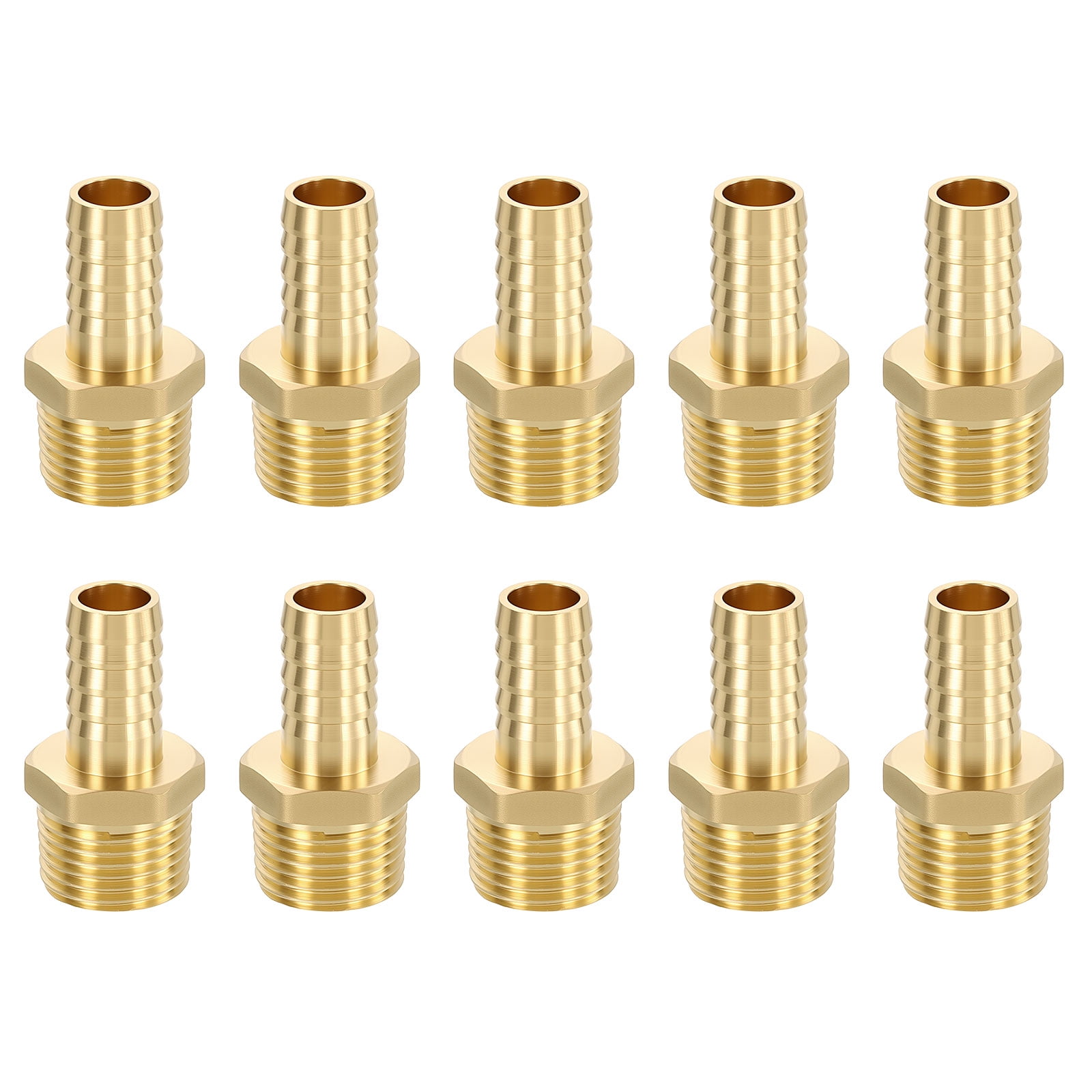 10pcs-brass-hose-barb-to-npt-male-adapter-1-2-barb-x-1-2-npt-male-for