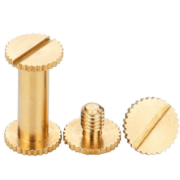 (10pcs) Brass Mother Son Flat Lock Rivets, M4x60mm