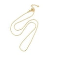 thumbnail image 1 of 10pcs Brass Oval Beaded Chain Necklace Long-Lasting Lead Free & Cadmium Free golden 16.57 inch(42.1cm), 1 of 3
