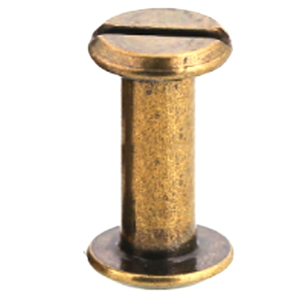 (10pcs) Brass Plated Butt Lock One Letter Rivet M5x45mm
