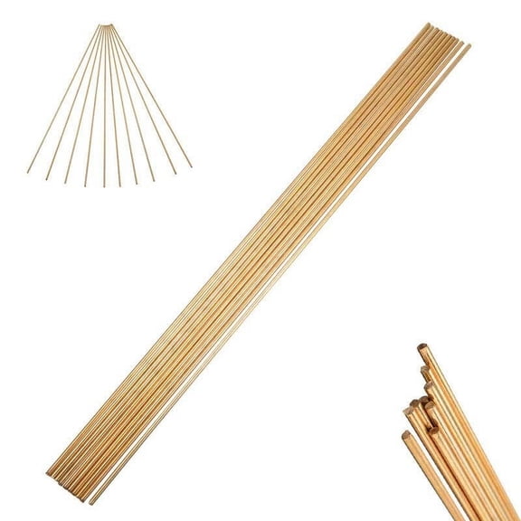 10pcs Brass Rod Wires 2mm * 250mm For Repair Welding Brazing Soldering