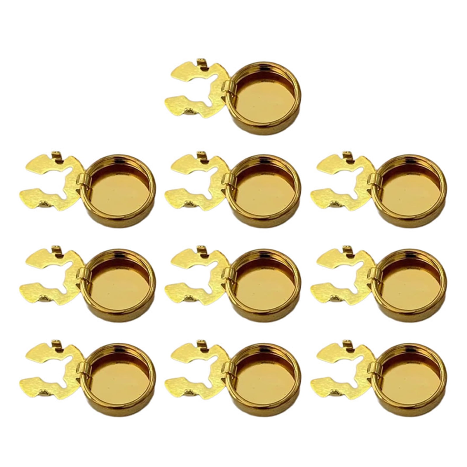 10pcs Brass Round Cuff Button Covers Cuff Links for Wedding Formal ...