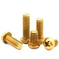 thumbnail image 1 of (10pcs) Brass Round Head Socket Head Cap Screw Fastener, M5x12mm, 1 of 5