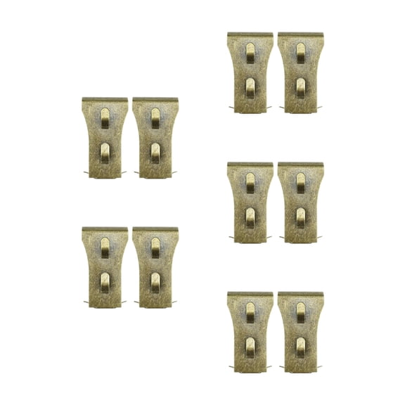 10pcs Brick Mounting Clip Reinforced Steel Adjustable Position Wall Hangers